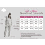 Tabela de Medidas Pijama de Microsoft Feminino