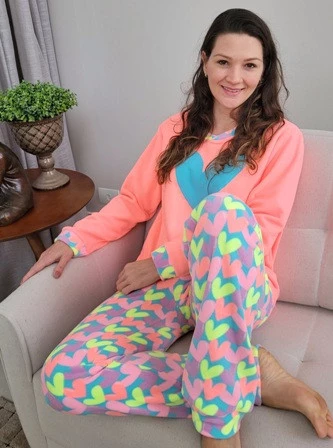 Pijama Longo Feminino Amore Soft