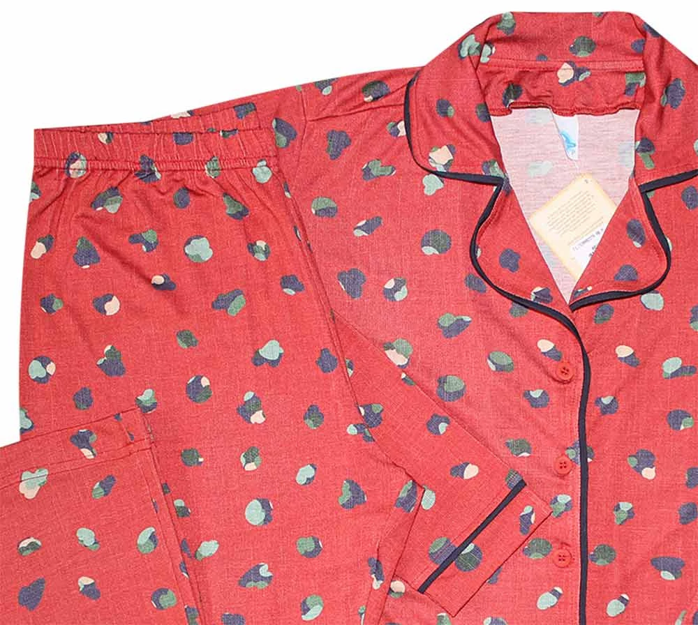 Pijama Americano Longo Terracota