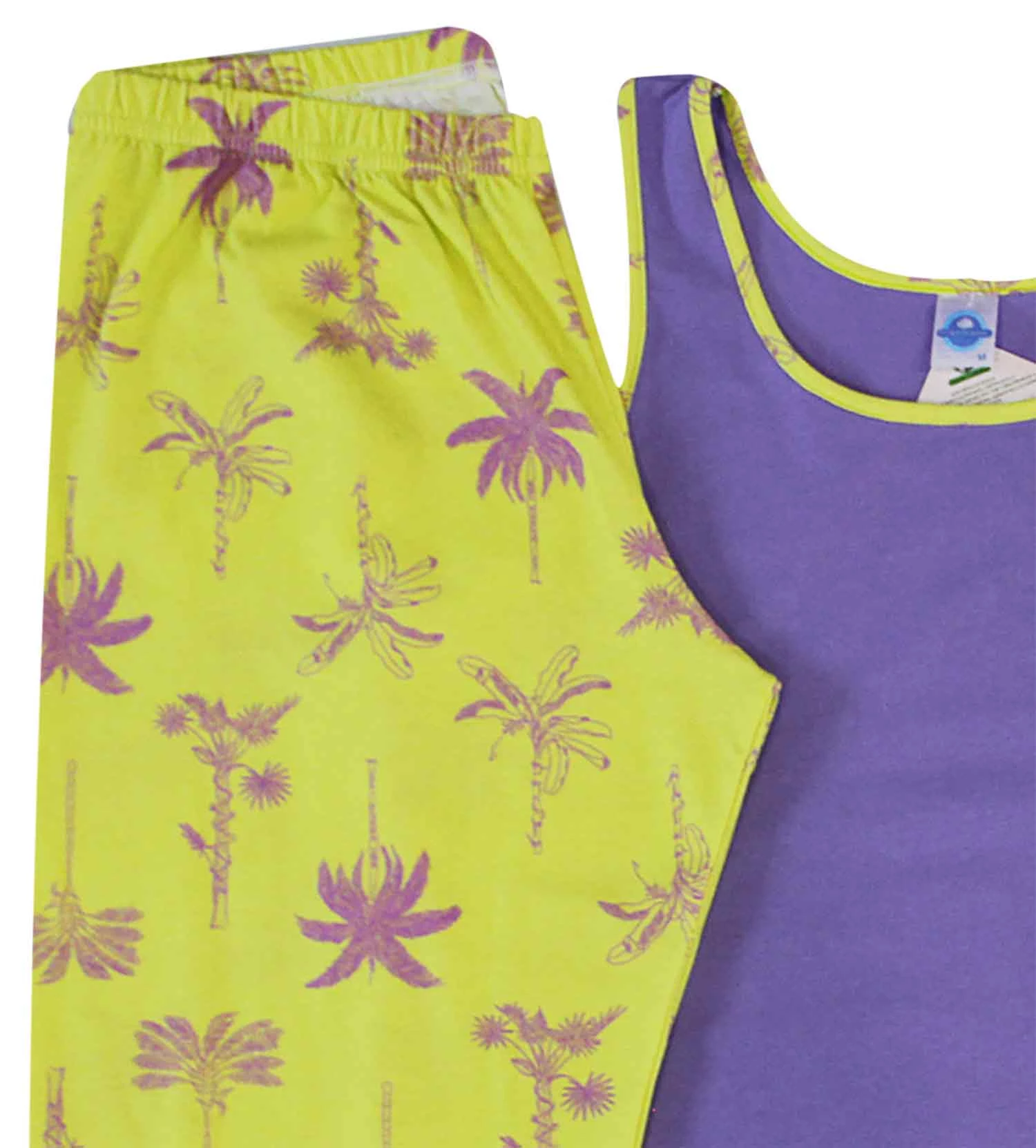 Pijama Feminino Corsário Palmeira