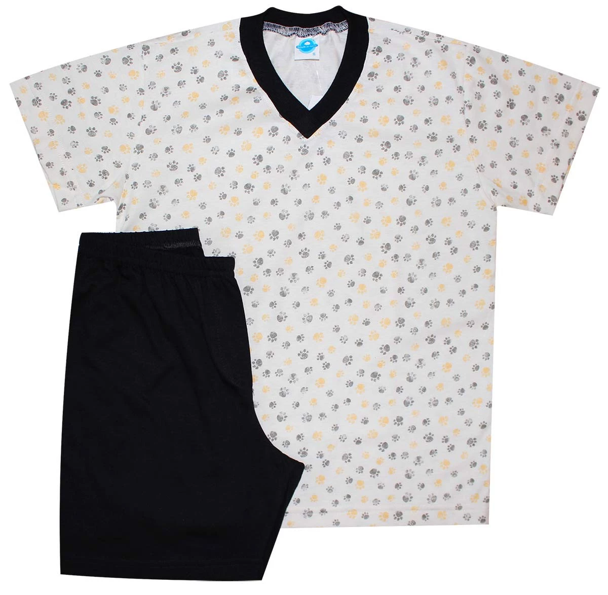 Pijama Masculino Curto Patinhas