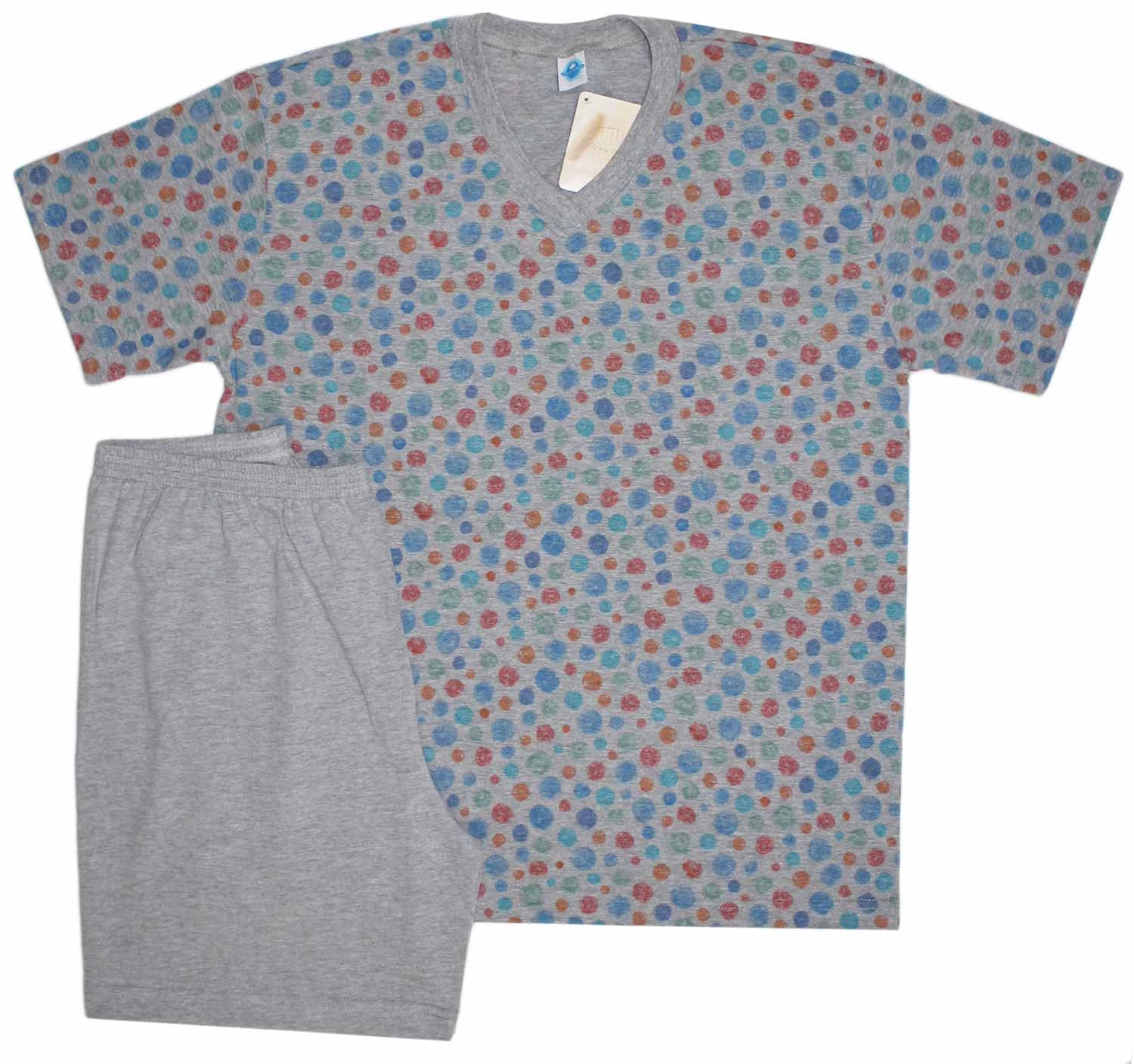 Pijama Masculino Curto Giz de Cera