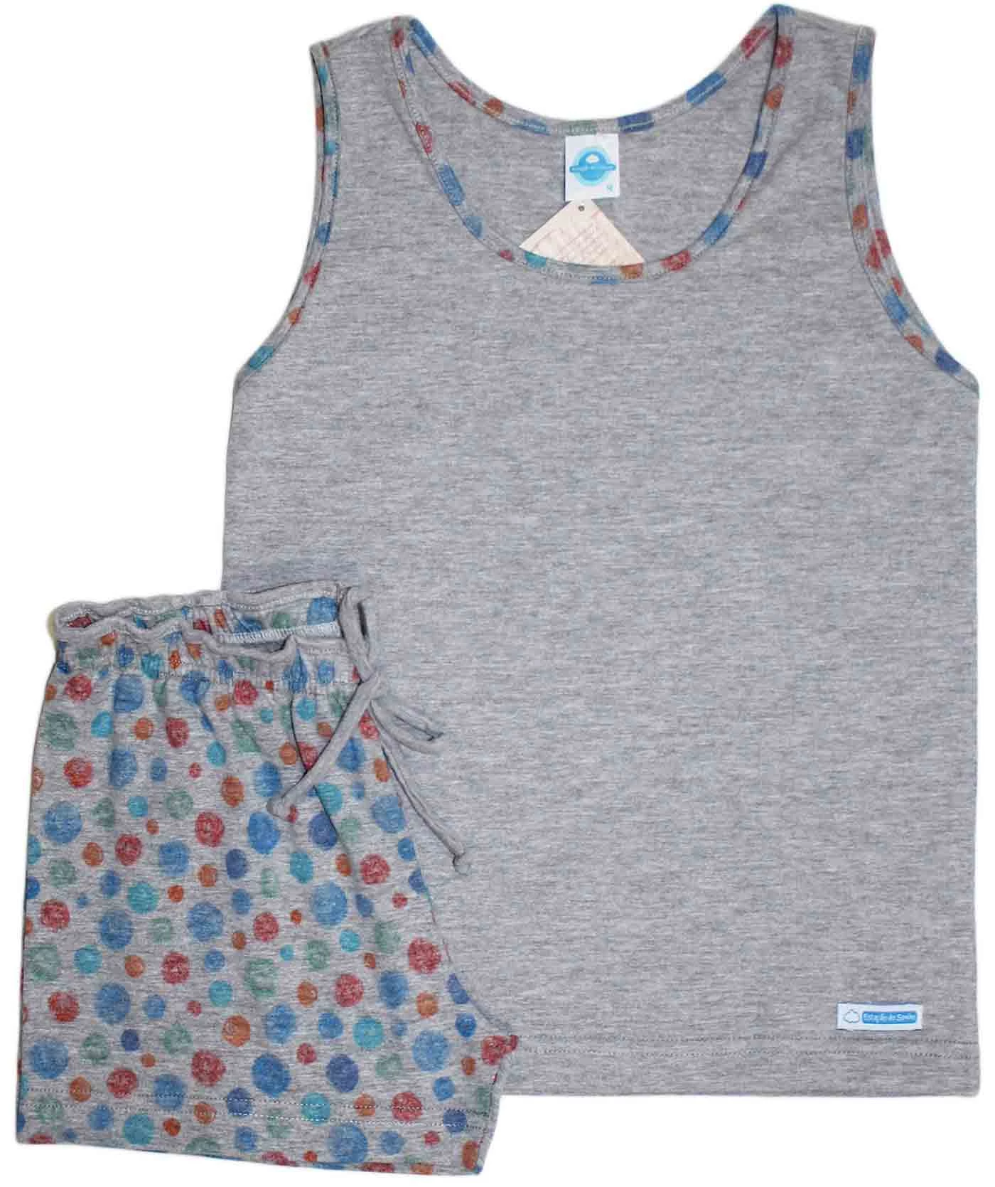 Pijama Feminino Curto Giz de Cera