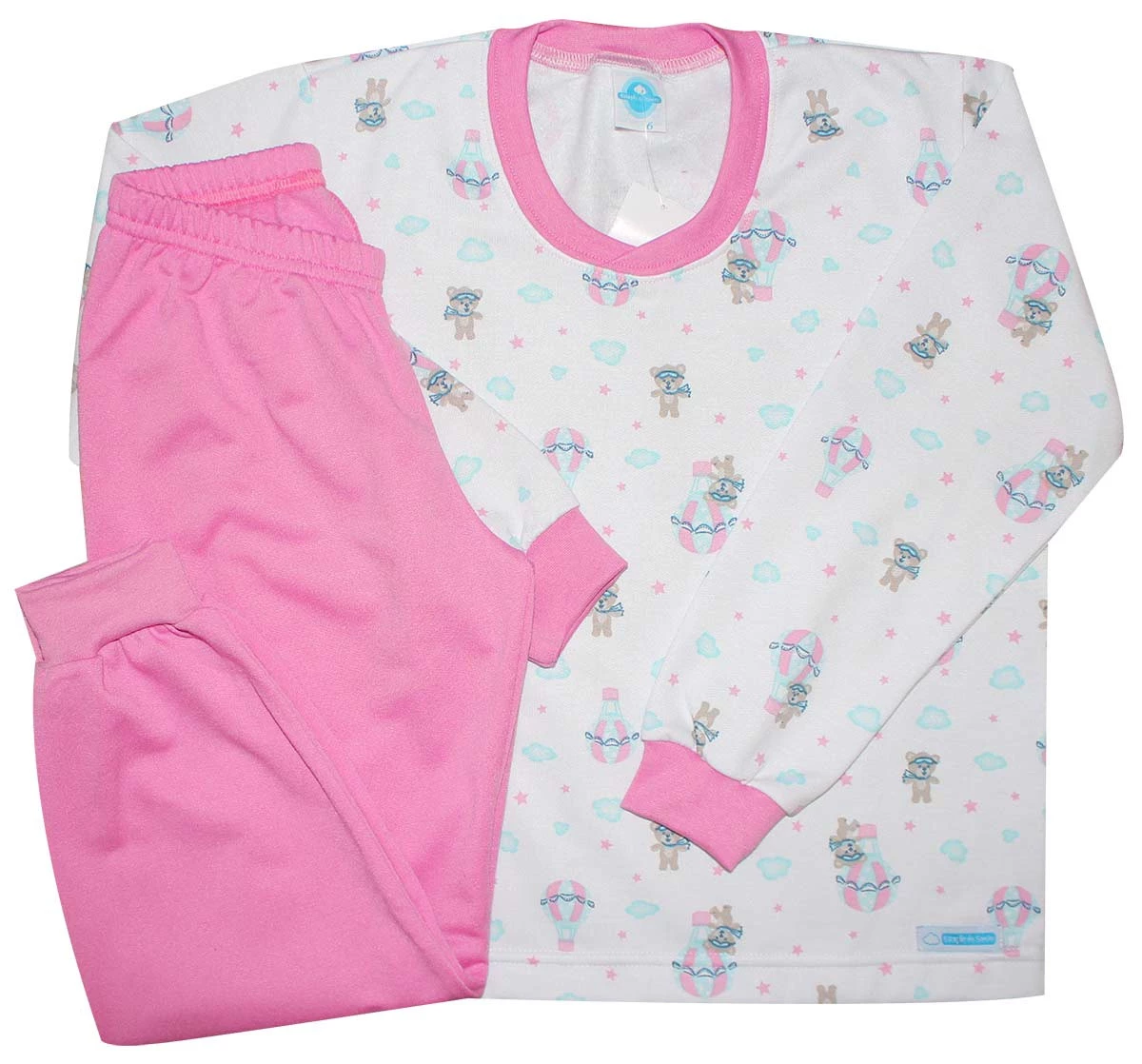Pijama Feminino Longo Algodão Doce