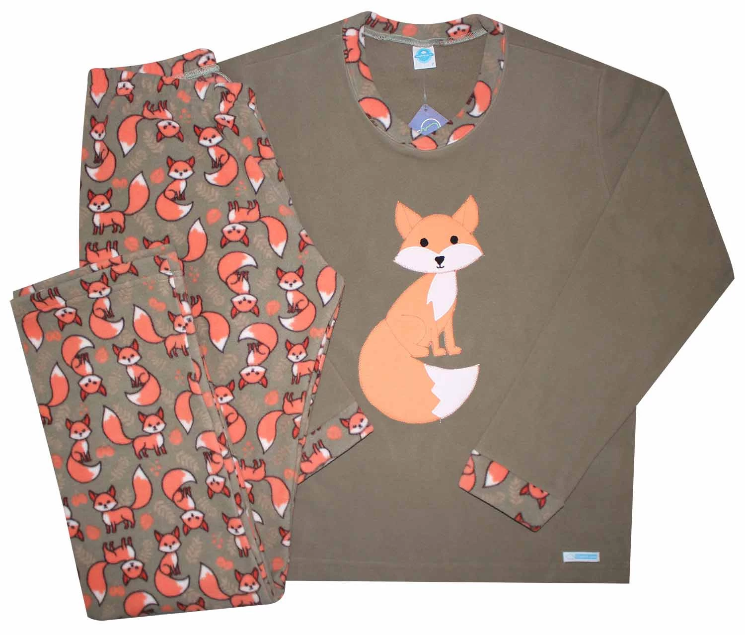 Pijama Feminino Longo  Raposa