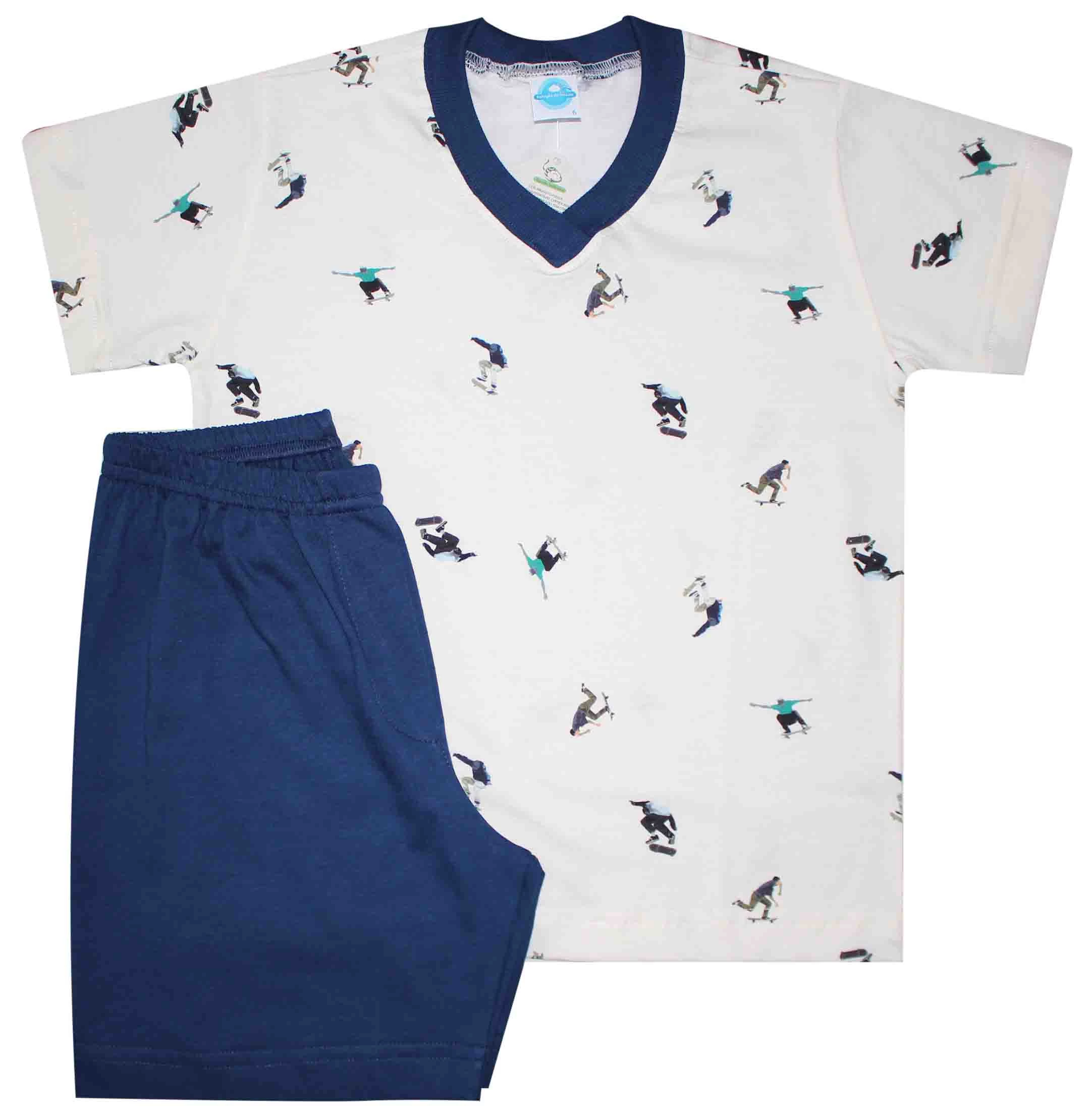 Pijama Masculino Curto Skate