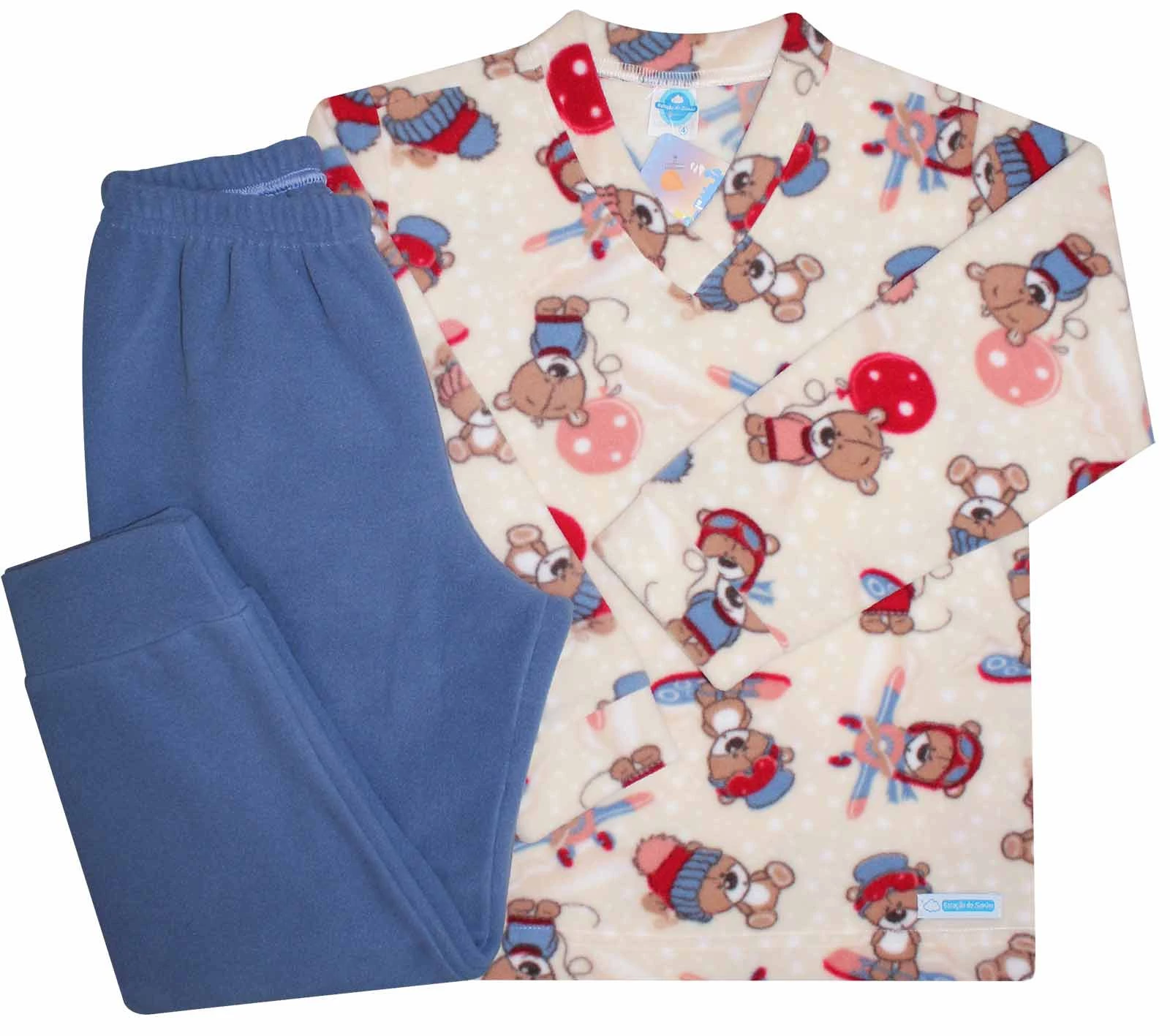 Pijama Masculino Longo Ursinhos