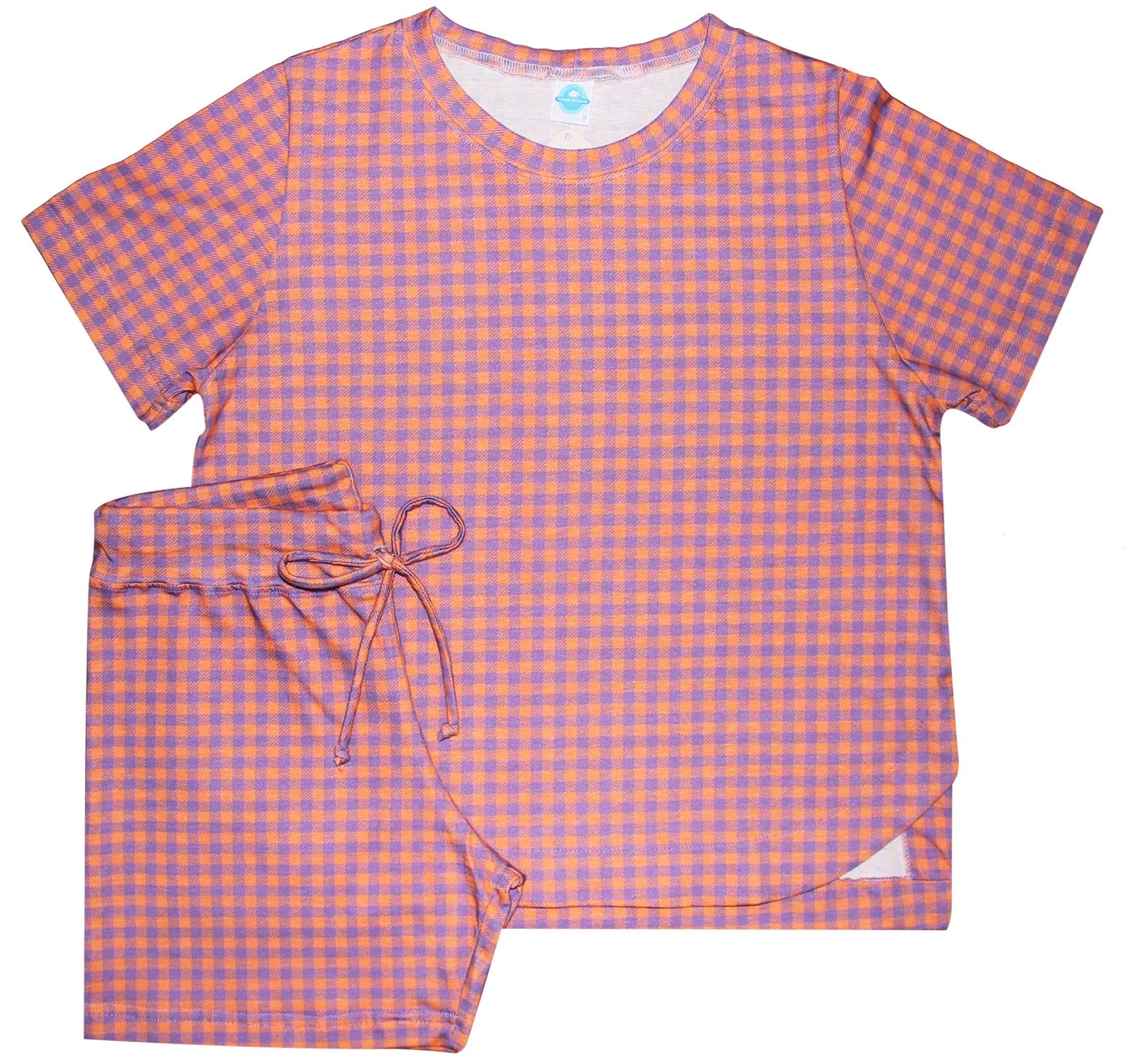 Pijama Feminino Curto Vichy