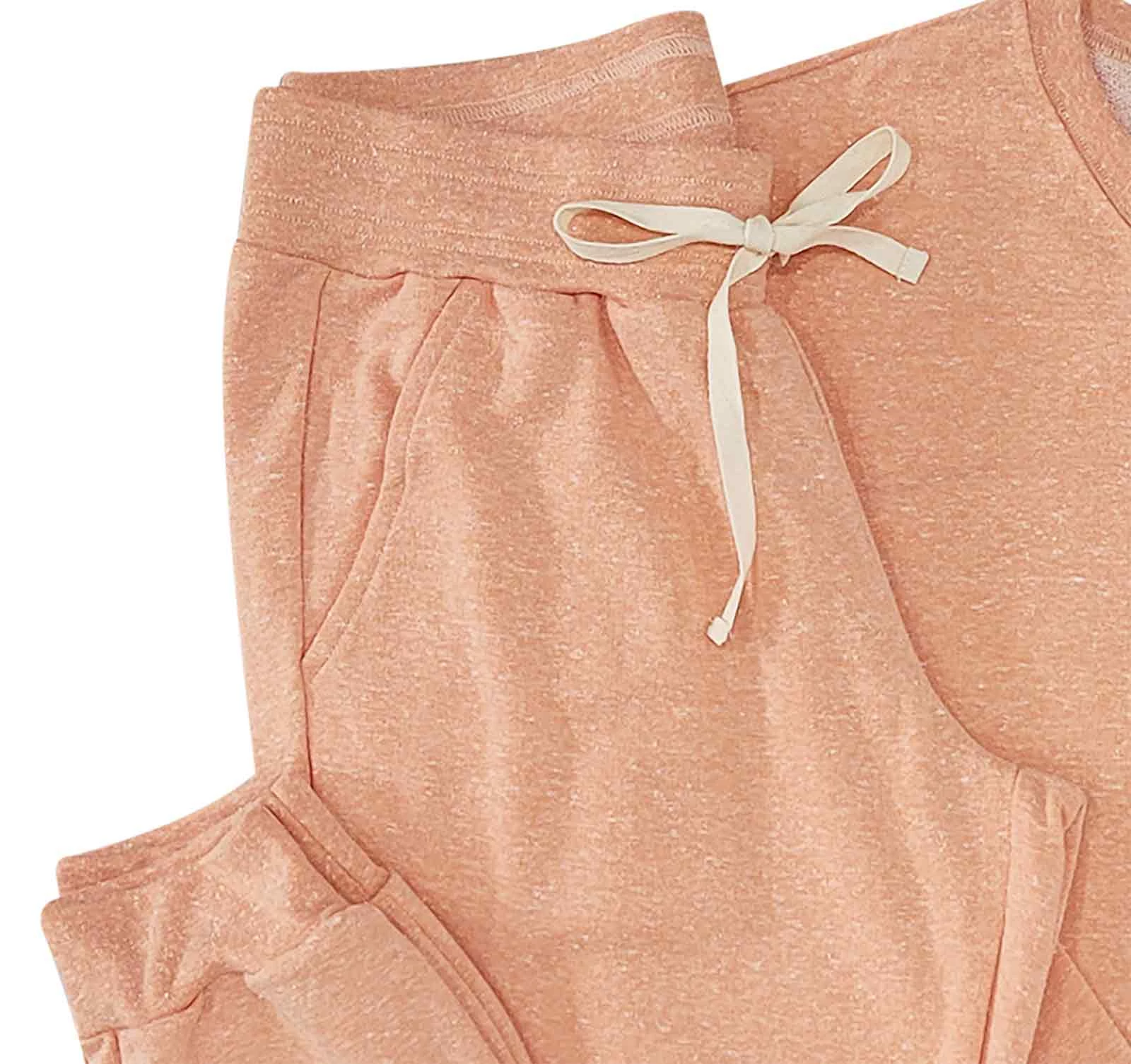Pijama Longo Feminino Fleece Orange