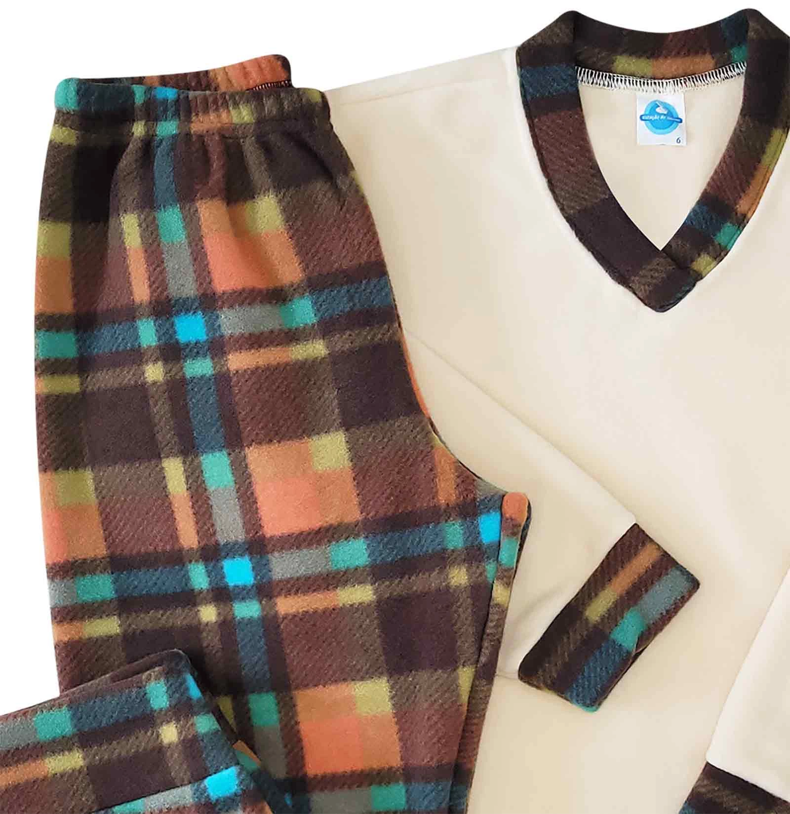 Pijama Masculino Longo Chess - Infantil