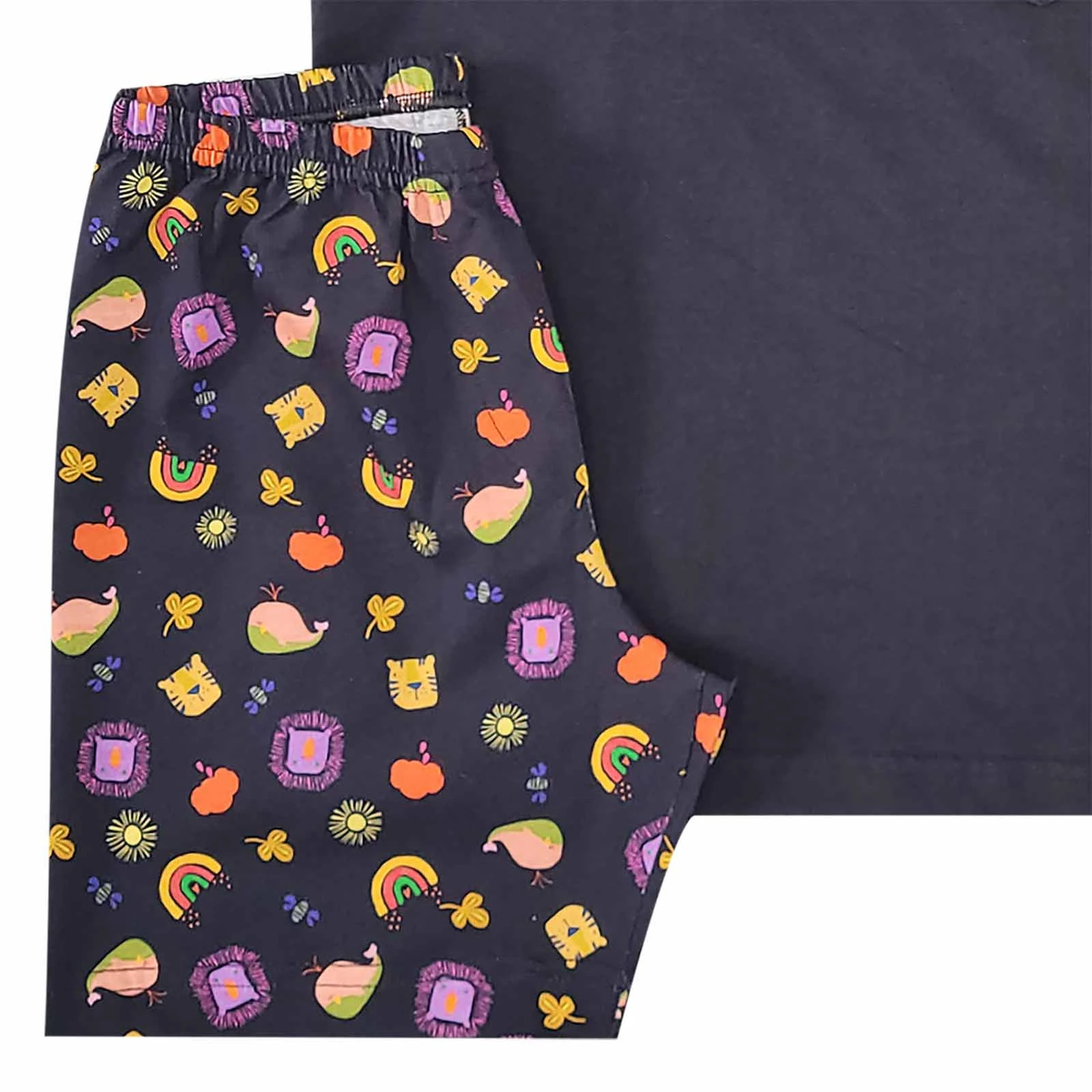Pijama Curto Masculino Fauna - Infantil e Adulto