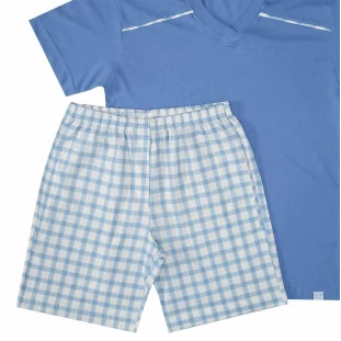 Pijama Curto Masculino Céu