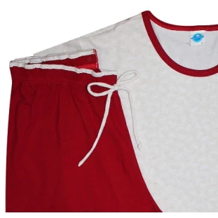 Pijama Feminino Longo Cavalinho Bordô