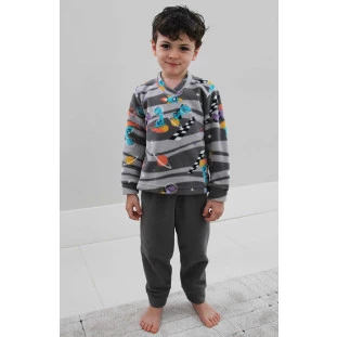 Pijama Masculino Longo Astro Soft Detalhe