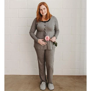 Pijama Feminino Longo Gestante