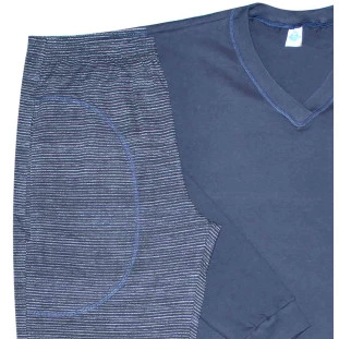 Pijama masculino longo Coal Marinho