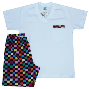 Pijama Masculino Quadri-Cor