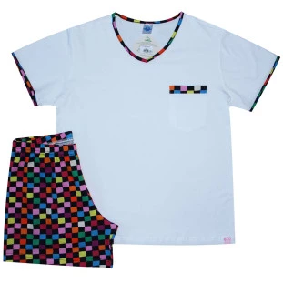 Pijama Feminino Quadri-Cor