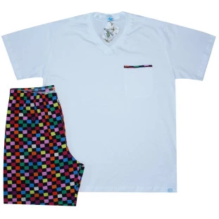 Pijama Masculino Quadri-Cor