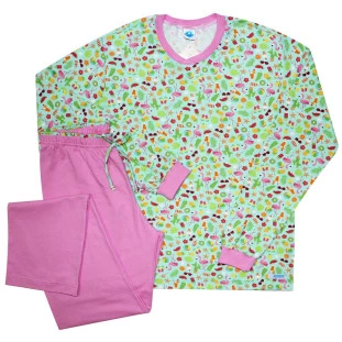 Pijama Feminino Longo Flamingo
