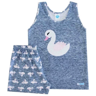Pijama curto feminino infantil