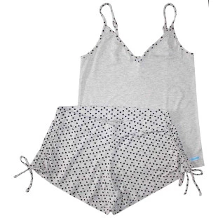 Pijama Feminino Poá Franzido