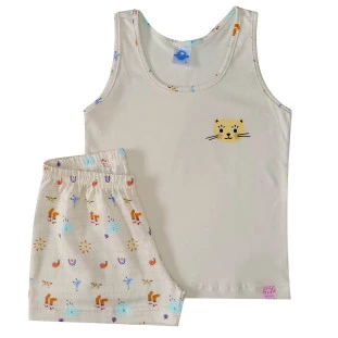 Pijama Curto Feminino Miau