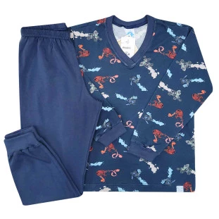 Pijama masculino infantil de inverno