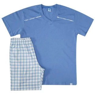 Pijama Curto Masculino Céu