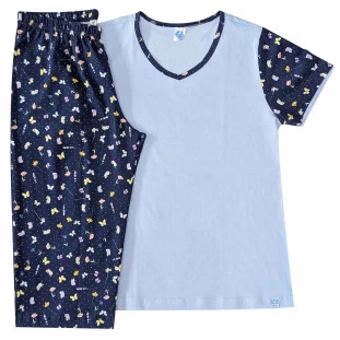 Pijama Feminino Corsário Garden