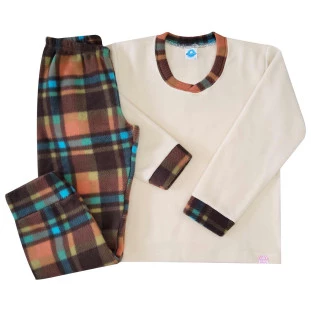Pijama feminino de inverno Chess
