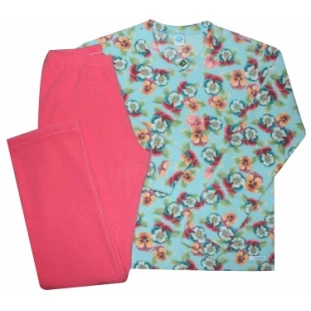 Pijama Feminino Floral Azul