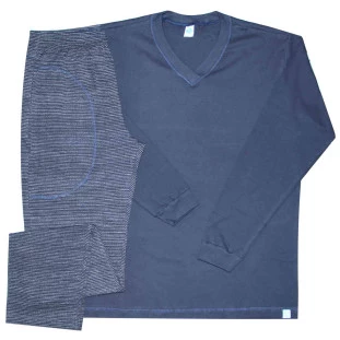 Pijama masculino longo Coal Marinho