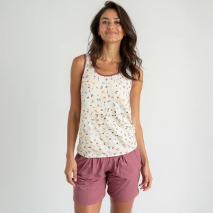 Pijama Curto Feminino Borboletas