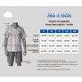 Tabela de medidas pijama masculino