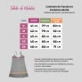 Tabela de Medidas Camisola de Alça