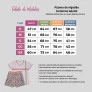 Tabela de Medidas - Pijama Amour