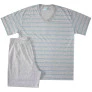 Pijama Curto Masculino Blue em Mescla