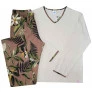 Pijama feminino longo de algodão Jasmim