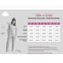 Tabela de Medidas Pijama de Microsoft Feminino